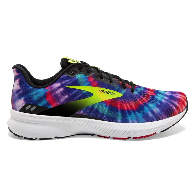 Brooks Launch 8 Light-Cushion Road Running Shoes - Women's - Black/Nightlife/GreenYellow/Red (37068-